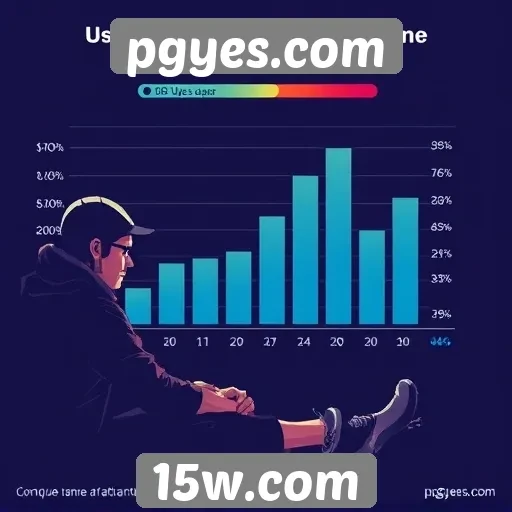Estatísticas de usuários ativos no pgyes.com